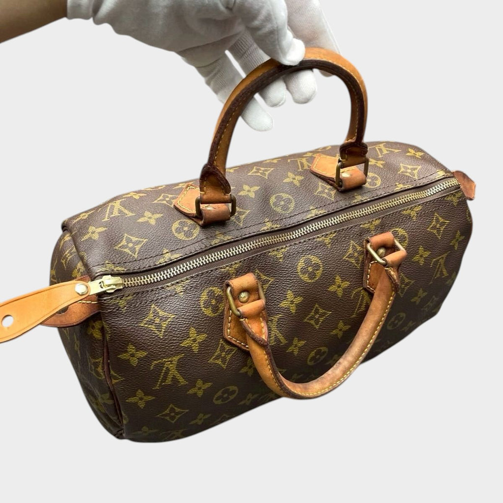 LOUIS VUITTON Monogram Speedy 30 M41526 Handbag Serial SA822