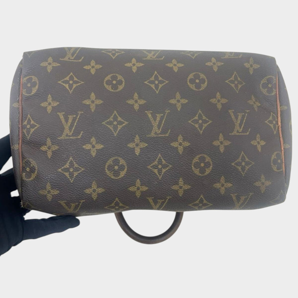 LOUIS VUITTON Speedy 25 M41528 Monogram Handbag Boston Bag Tasche