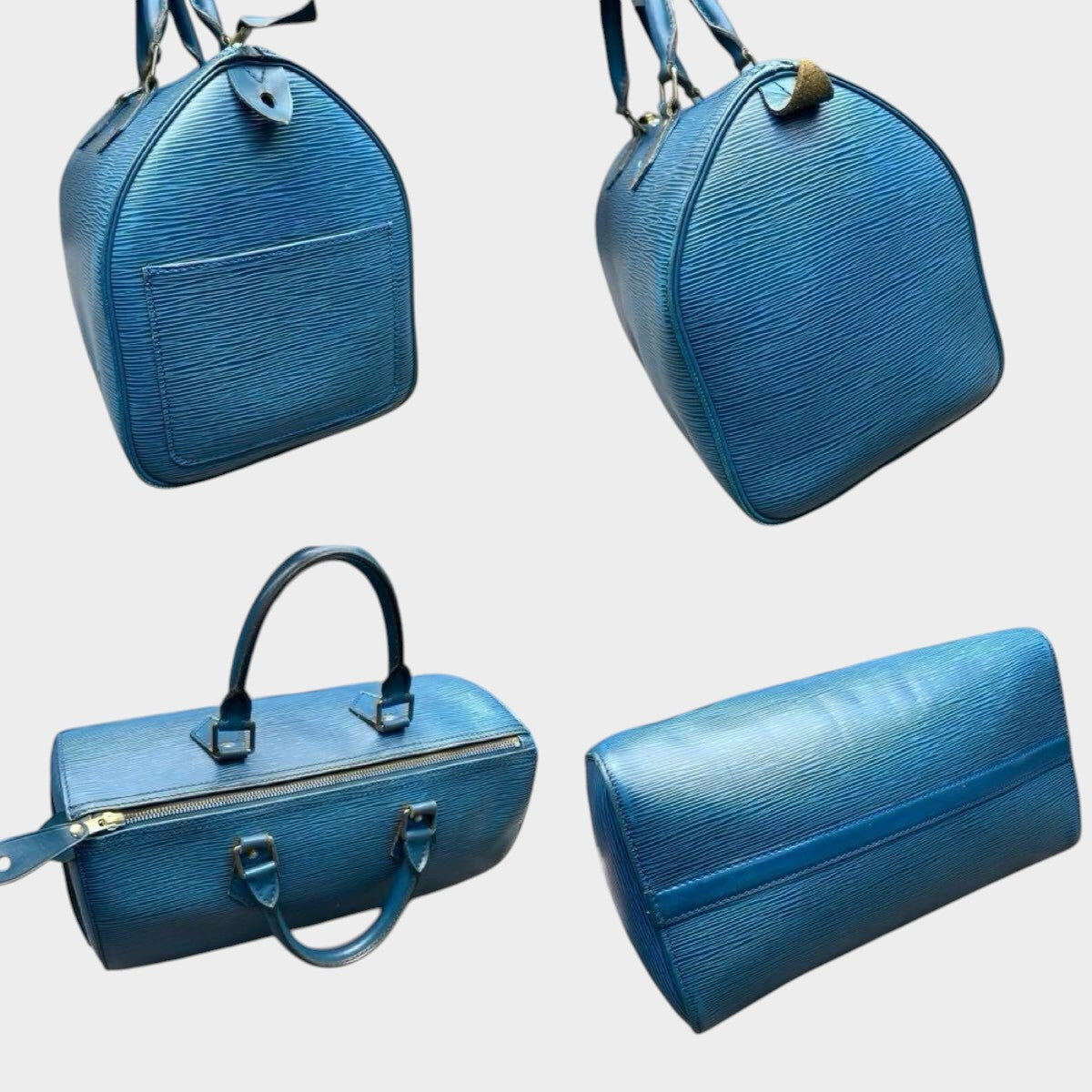 LOUIS VUITTON Epi Speedy 30 Handbag, Serial Number VI190