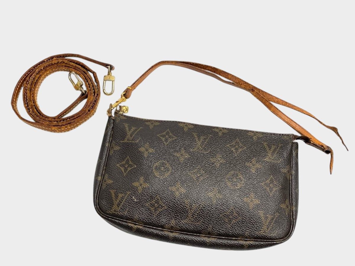 Louis Vuitton Monogram Pochette Accessoires M51980 Accessory Pouch Shoulder Stra