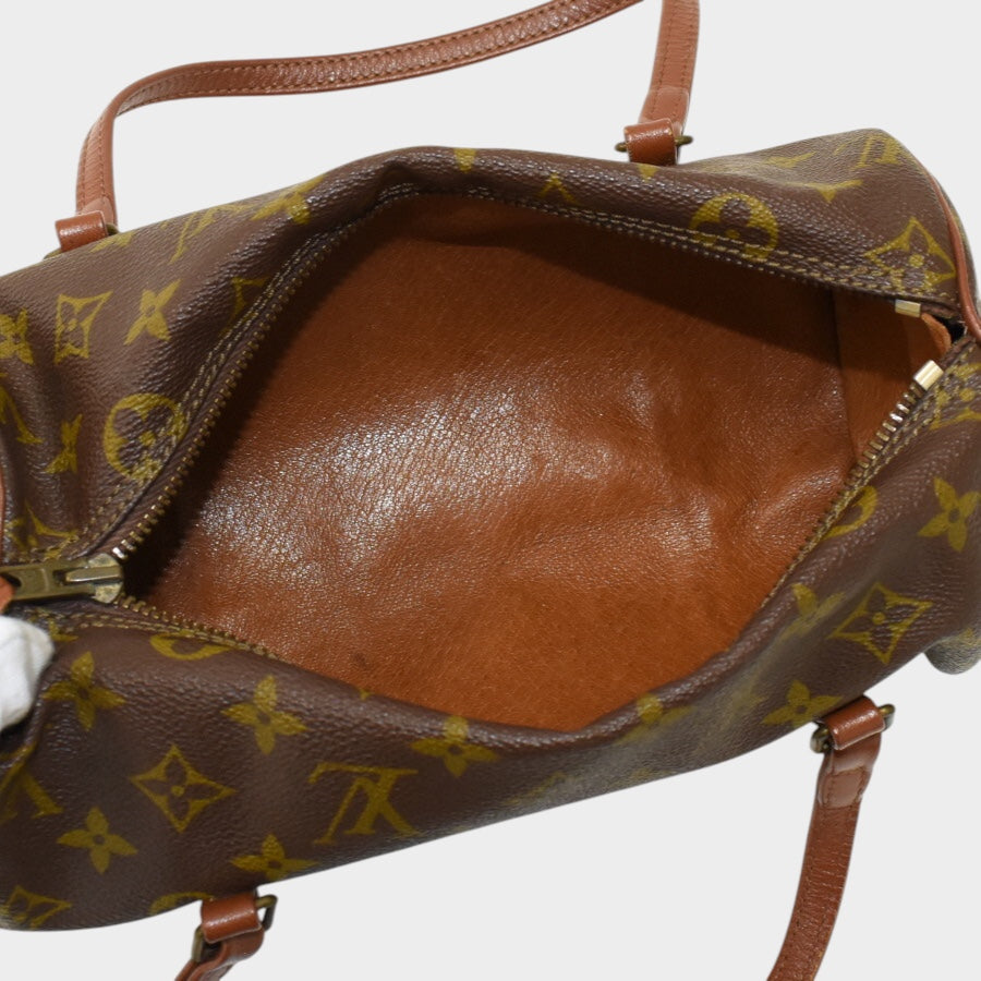 Excellent Condition LOUIS VUITTON Papillon 26 Handbag M51386 Monogram Brown