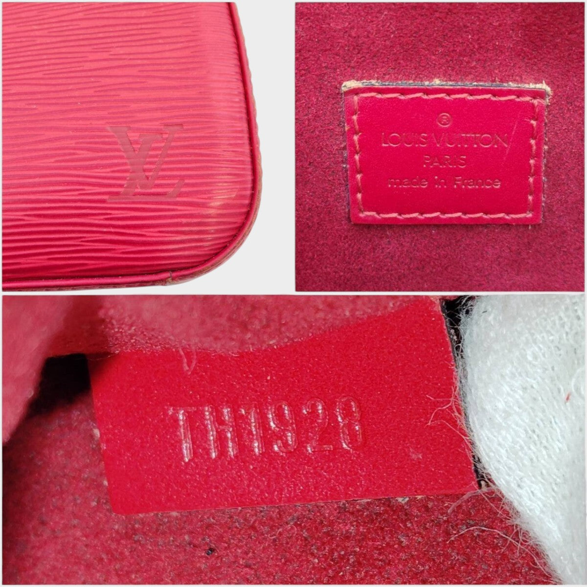 LOUIS VUITTON TH1928 Epi Jasmine Handbag Red M52087 Tasche