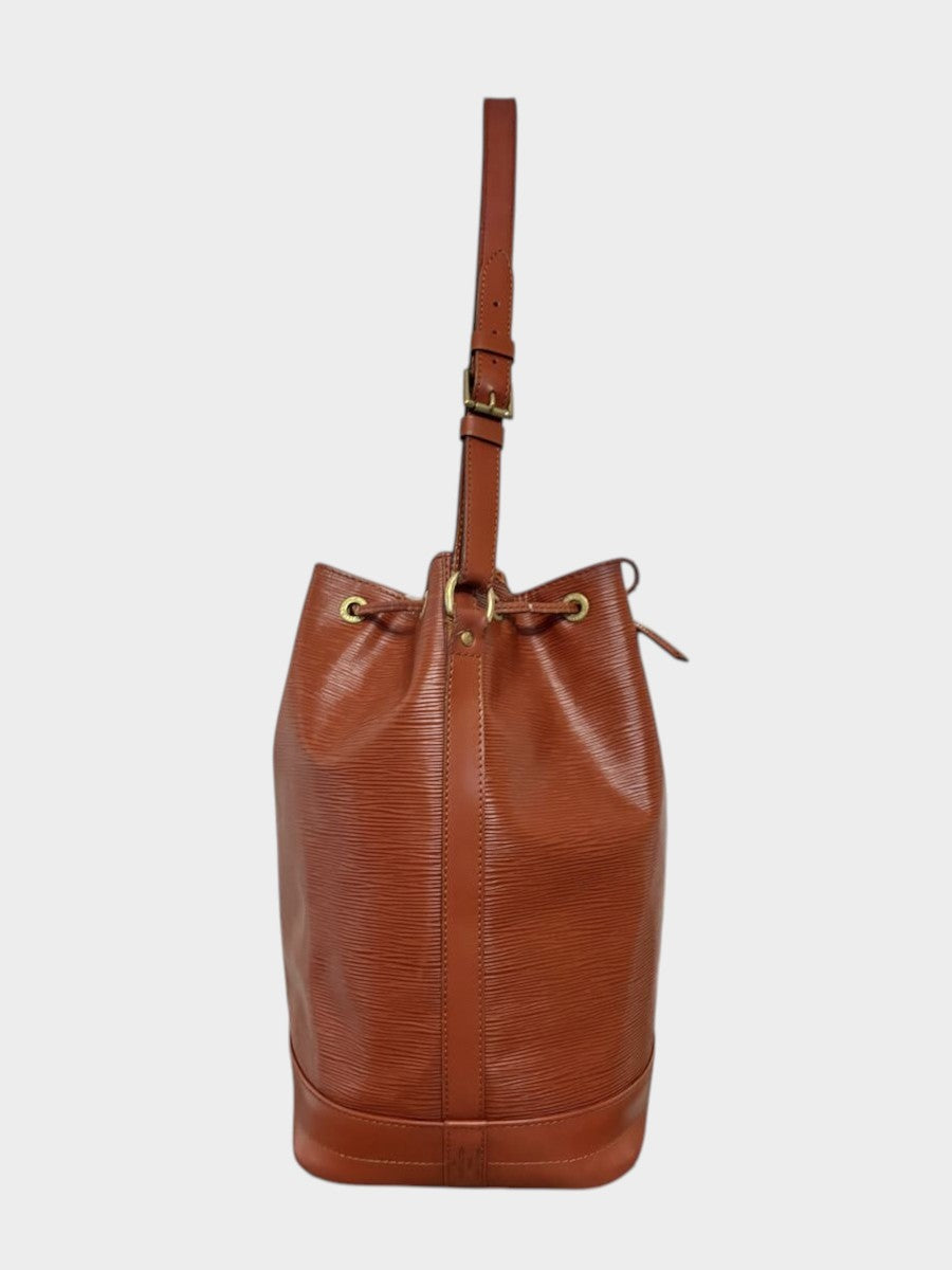 Louis Vuitton Epi Noe Shoulder Bag, Drawstring, Kenya Brown, M44003 Tasche