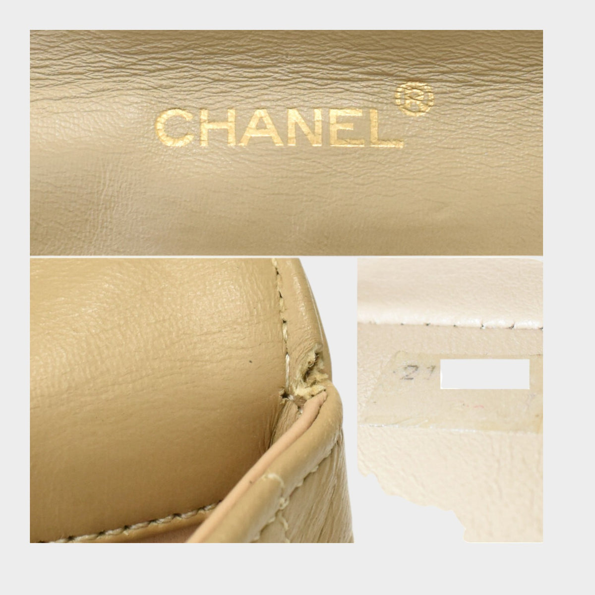 Chanel Chain Shoulder Bag Matelassé Coco Mark Lambskin Leather Tasche