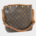 Louis Vuitton Shoulder Bag Petit Noe M42226 Monogram Canvas Leather Brown