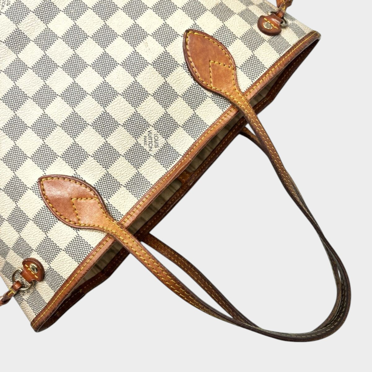 LOUIS VUITTON Damier Azur Neverfull Tote Bag, Tasche