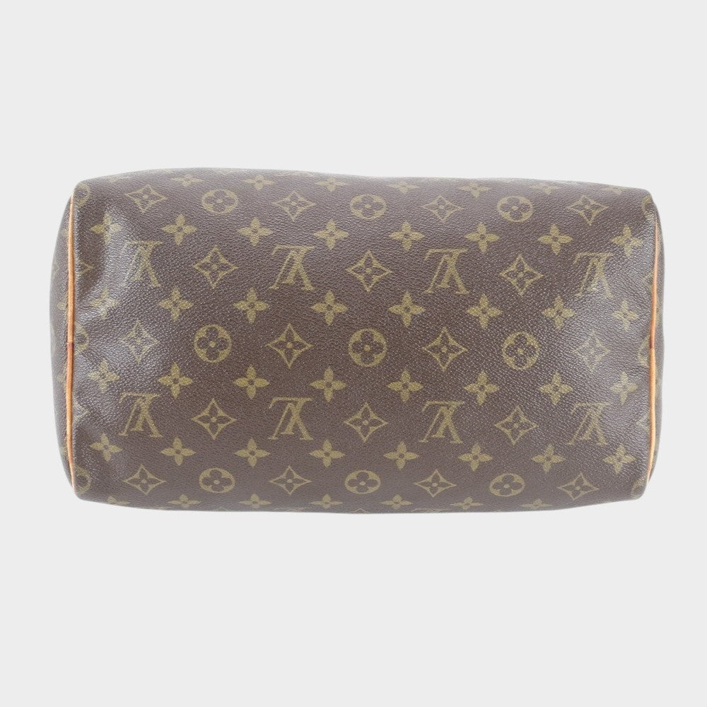 Louis Vuitton Monogram Speedy 30 Mini Boston Bag M41526 Leather Handbag Tote Genuine