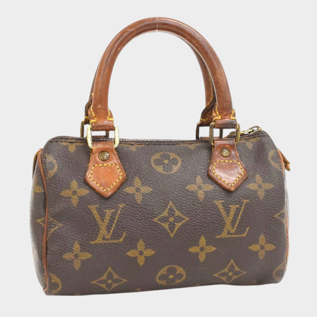 LOUIS VUITTON Louis Vuitton Handbag Mini Speedy M41534 Monogram Brown