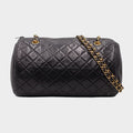 Chanel Matelassé Chain Shoulder Bag, Coco Mark, Barrel Shape, Tasche
