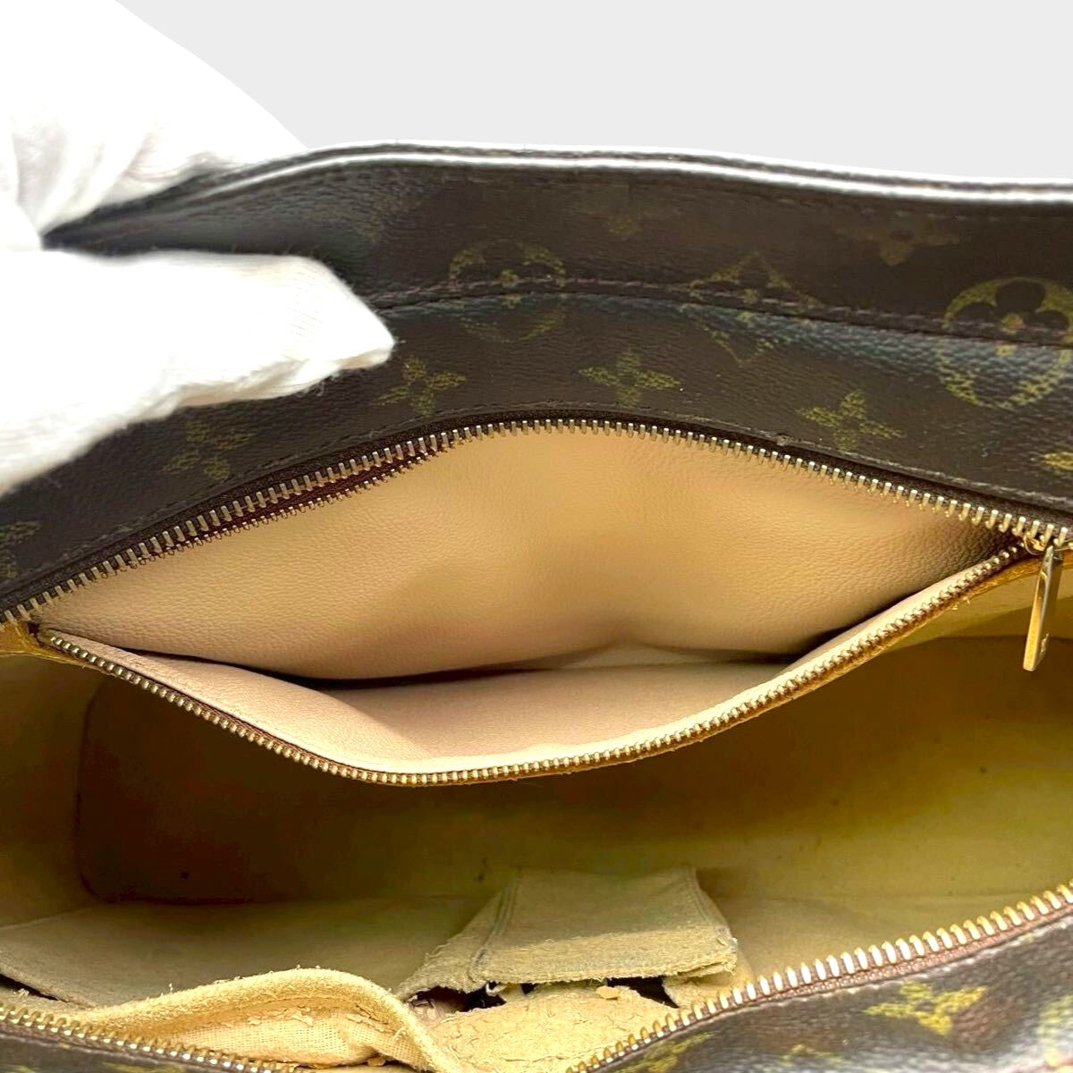 LOUIS VUITTON Monogram Luco Tote Bag M51155 Serial SR0051