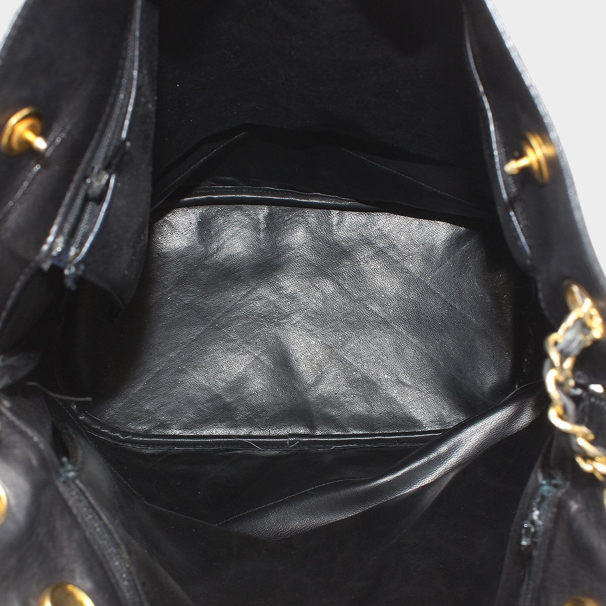 Chanel Matelassé Leather Chain One-Shoulder Bag, Black, Tasche