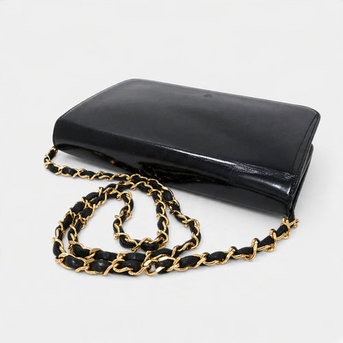 Chanel Coco Mark Leather Gold Hardware One Shoulder Bag Tasche