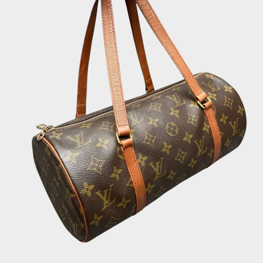 Louis Vuitton Monogram Papillon GM Handbag Mini Bag Mini Boston Serial No. 0933