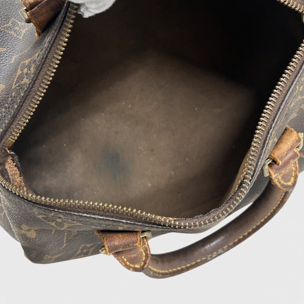 LOUIS VUITTON Speedy 25 M41528 Monogram Handbag Boston Bag Tasche