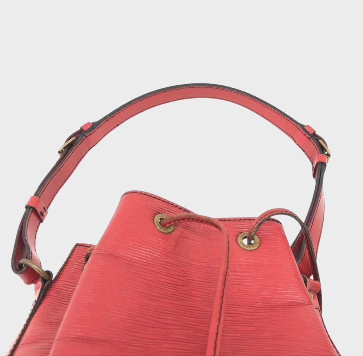 Louis Vuitton Epi Petit Noé Shoulder Bag, Castilian Red