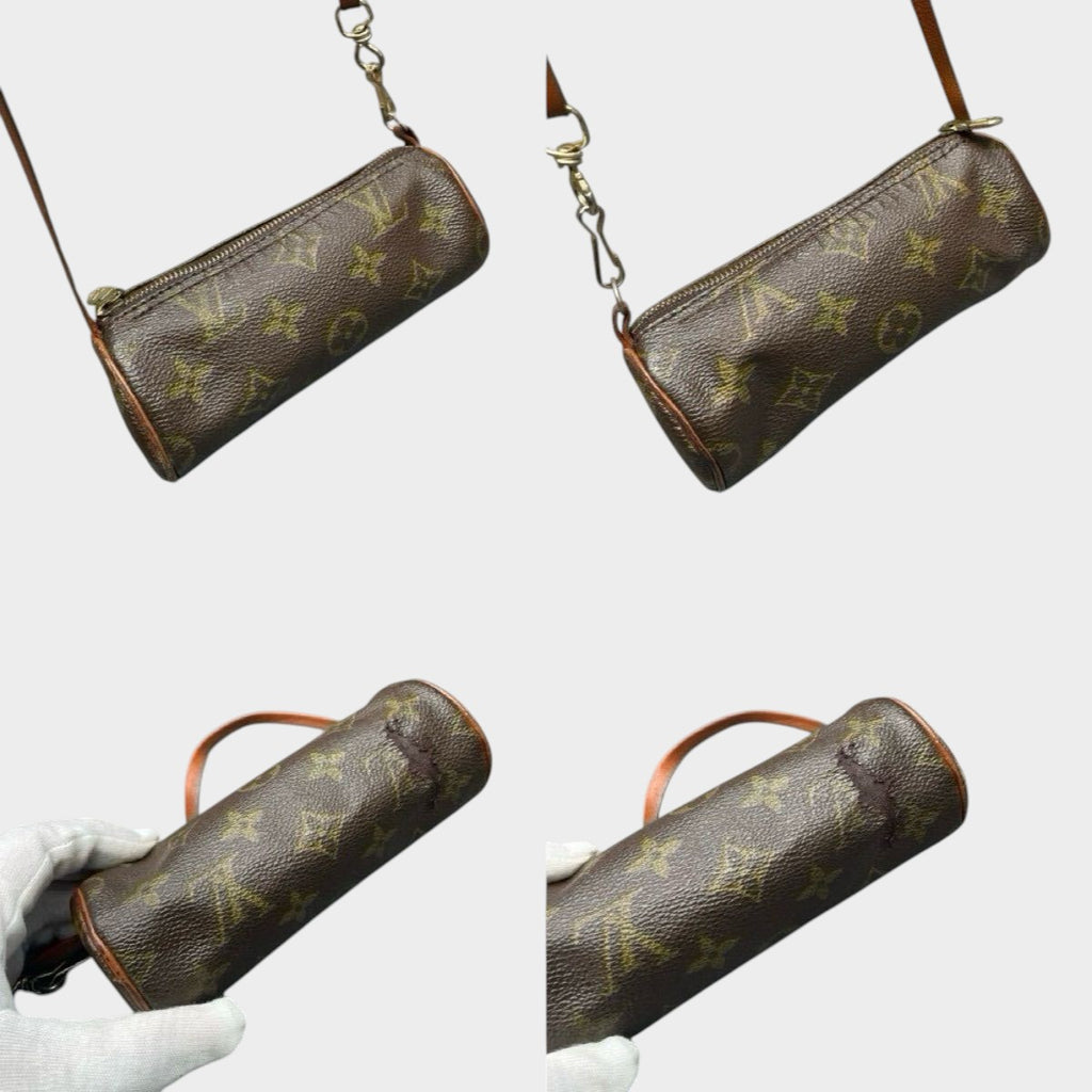 Louis Vuitton Monogram Papillon GM Pouch Set Handbag Mini Bag Mini Boston
