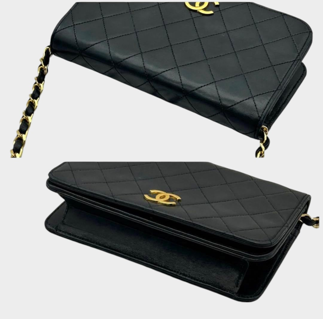 CHANEL Matelassé Mini Push-Lock Chain Shoulder Bag