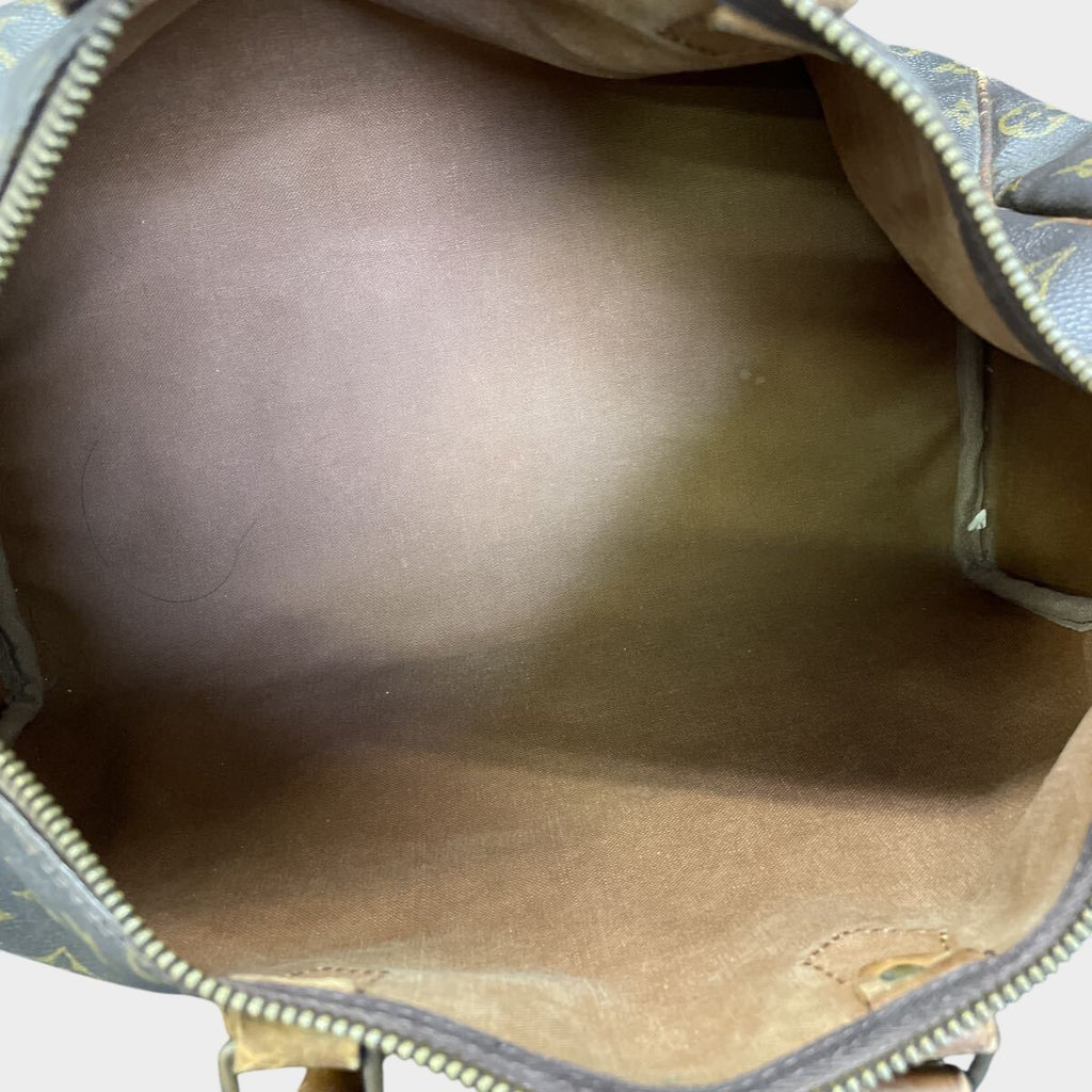 Louis Vuitton Monogram Speedy 35 Speedy35 M41107 Handbag Boston Bag Brown Vintage