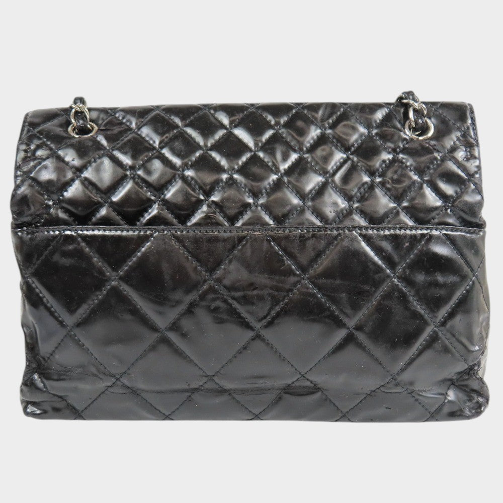 HANEL Chanel Matelassé Coco Mark Turnlock Chain Shoulder Bag Vintage Black