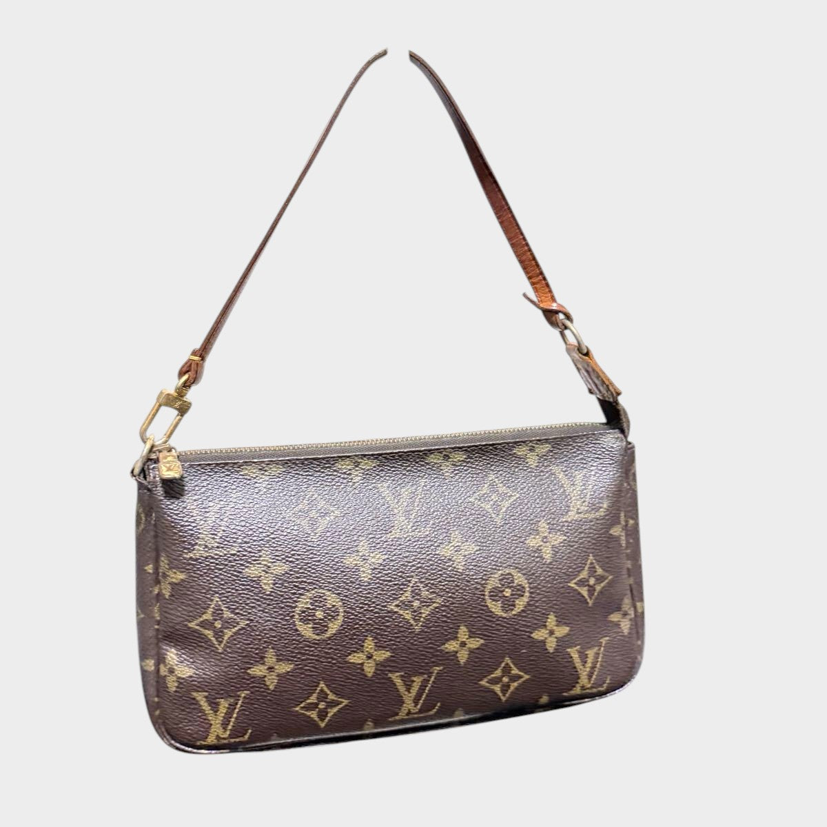 LOUIS VUITTON Monogram Pochette Accessoires Accessory Pouch M51980 Handbag Brown