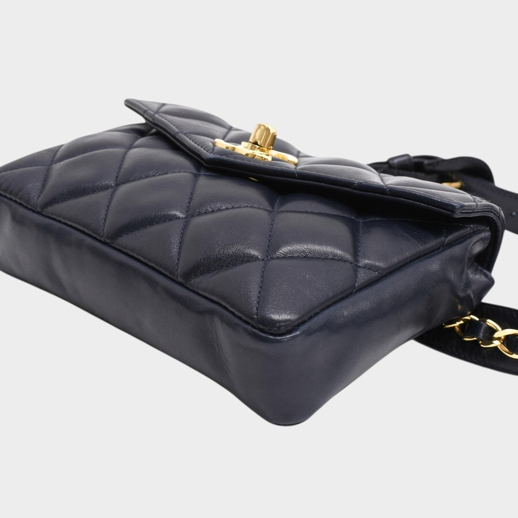 Excellent Condition CHANEL Chanel Waist Pouch Body Bag Coco Mark Tasche