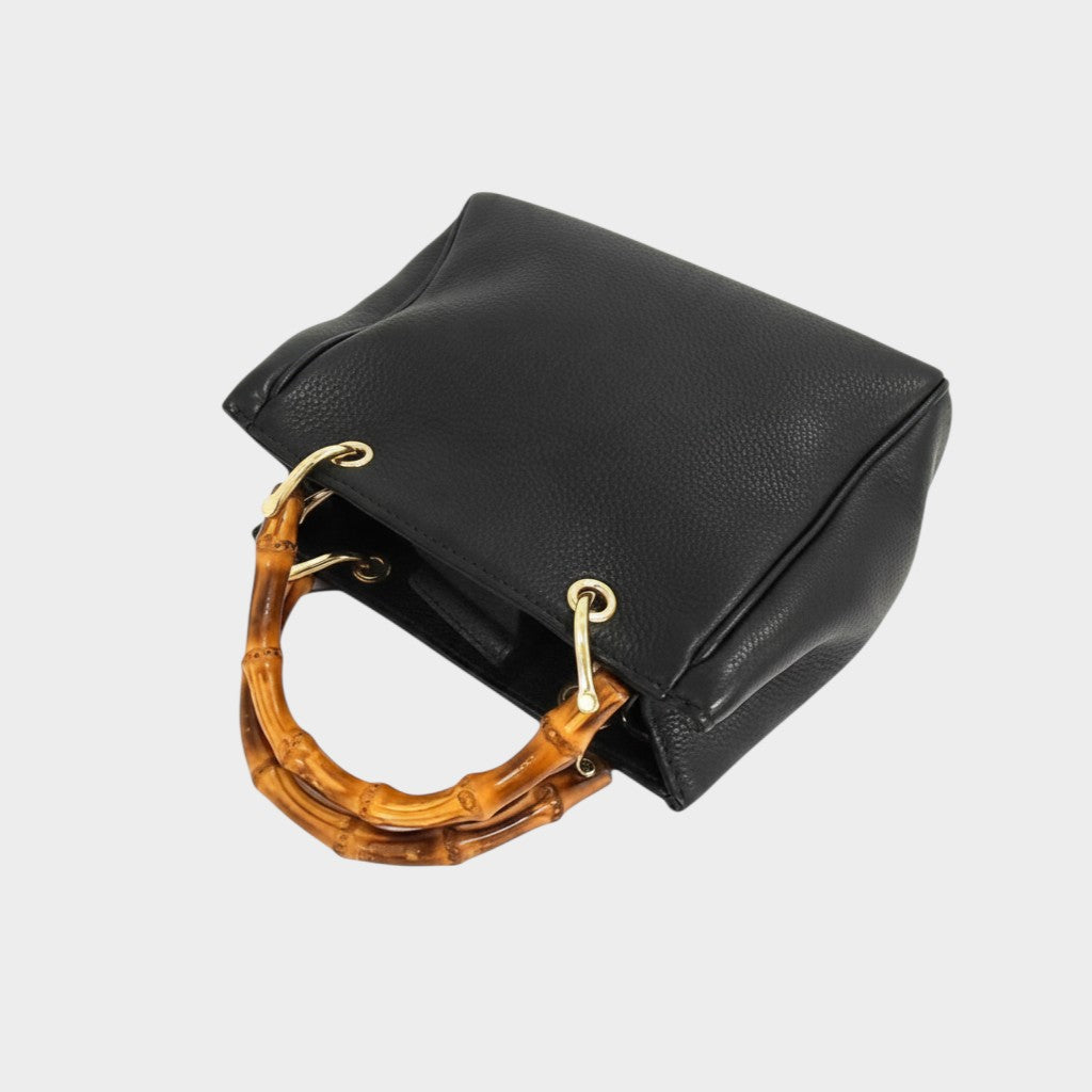 GUCCI 368823 Bamboo Leather Handbag Tote Bag Tasche