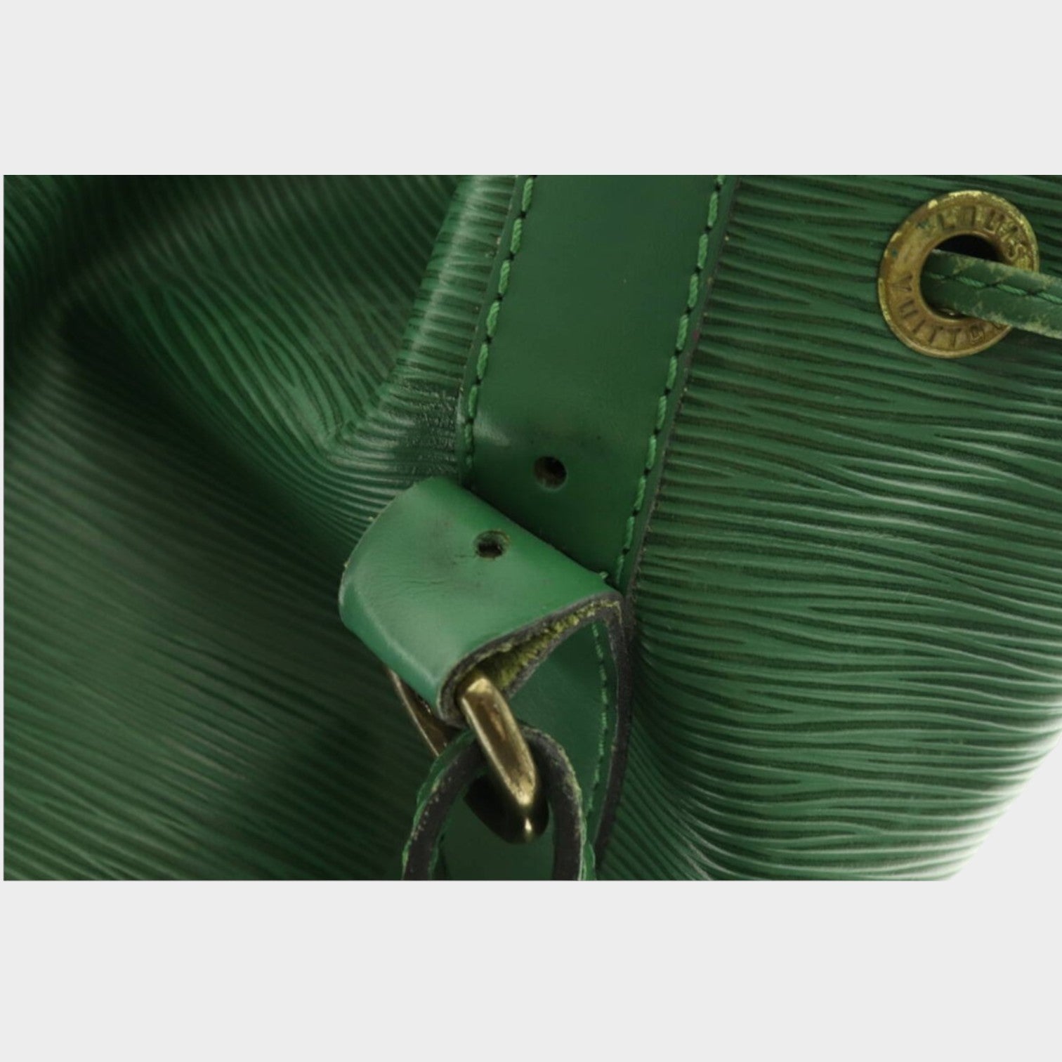 LOUIS VUITTON One-Shoulder Bag Petit Noé Epi Leather Shoulder Bag Drawstring Bag Women's Green Used