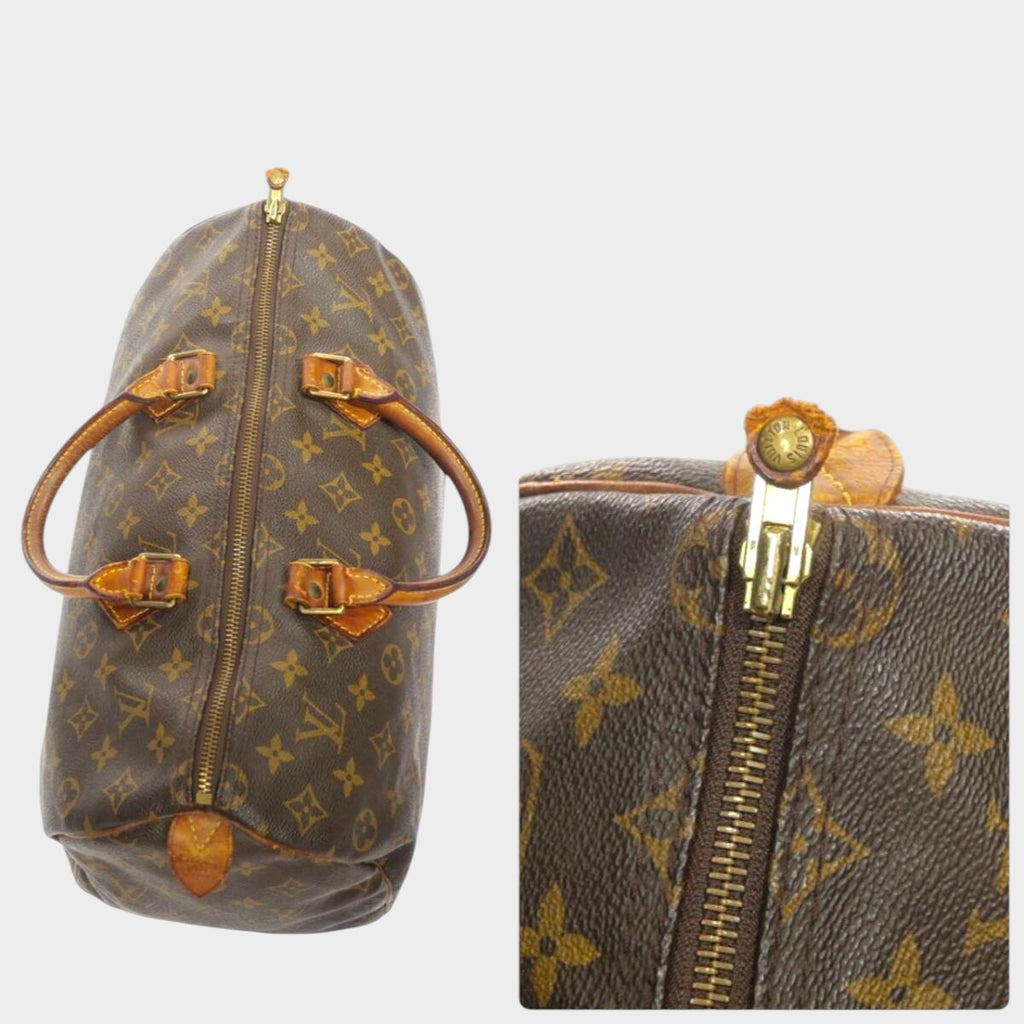 LOUIS VUITTON Speedy 35 M41524 SP1905 Monogram Boston Bag Handbag Brown Women's