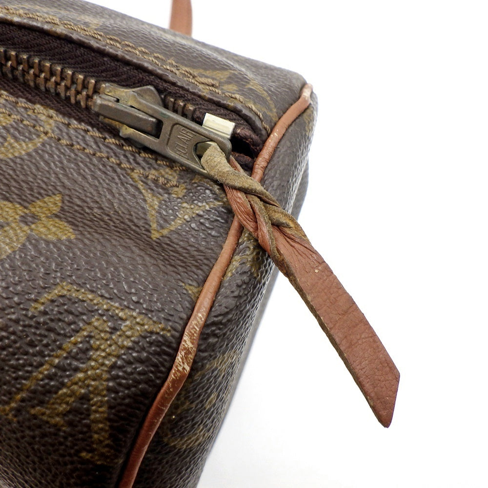 Louis Vuitton M51386 Old Model Papillon 26 Monogram Brown Cylindrical Handbag Mini Boston Vintage