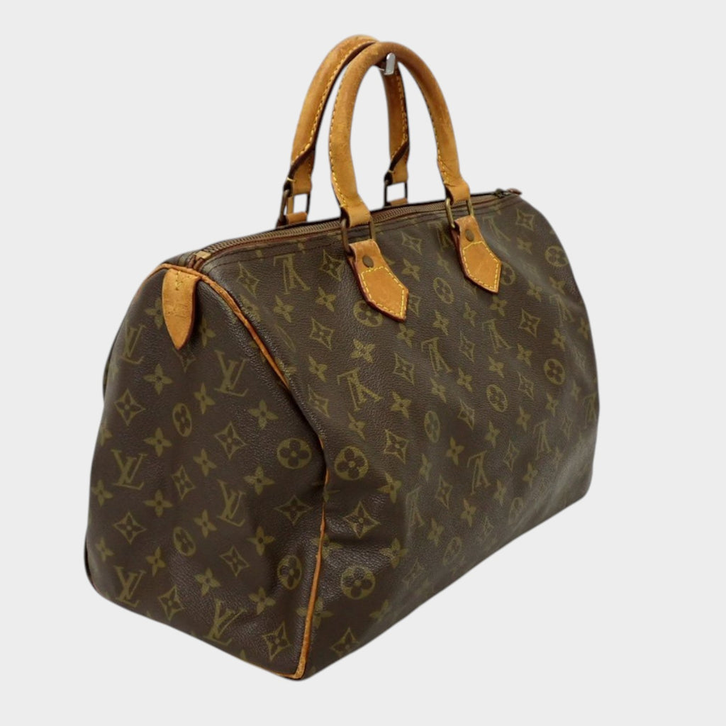 Louis Vuitton Monogram Speedy 35 Boston Bag M41524/Tasche/Dark