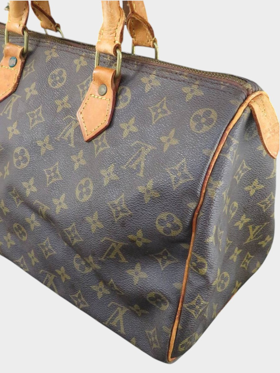 Louis Vuitton Monogram Speedy 35 Handbag Mini Boston Bag