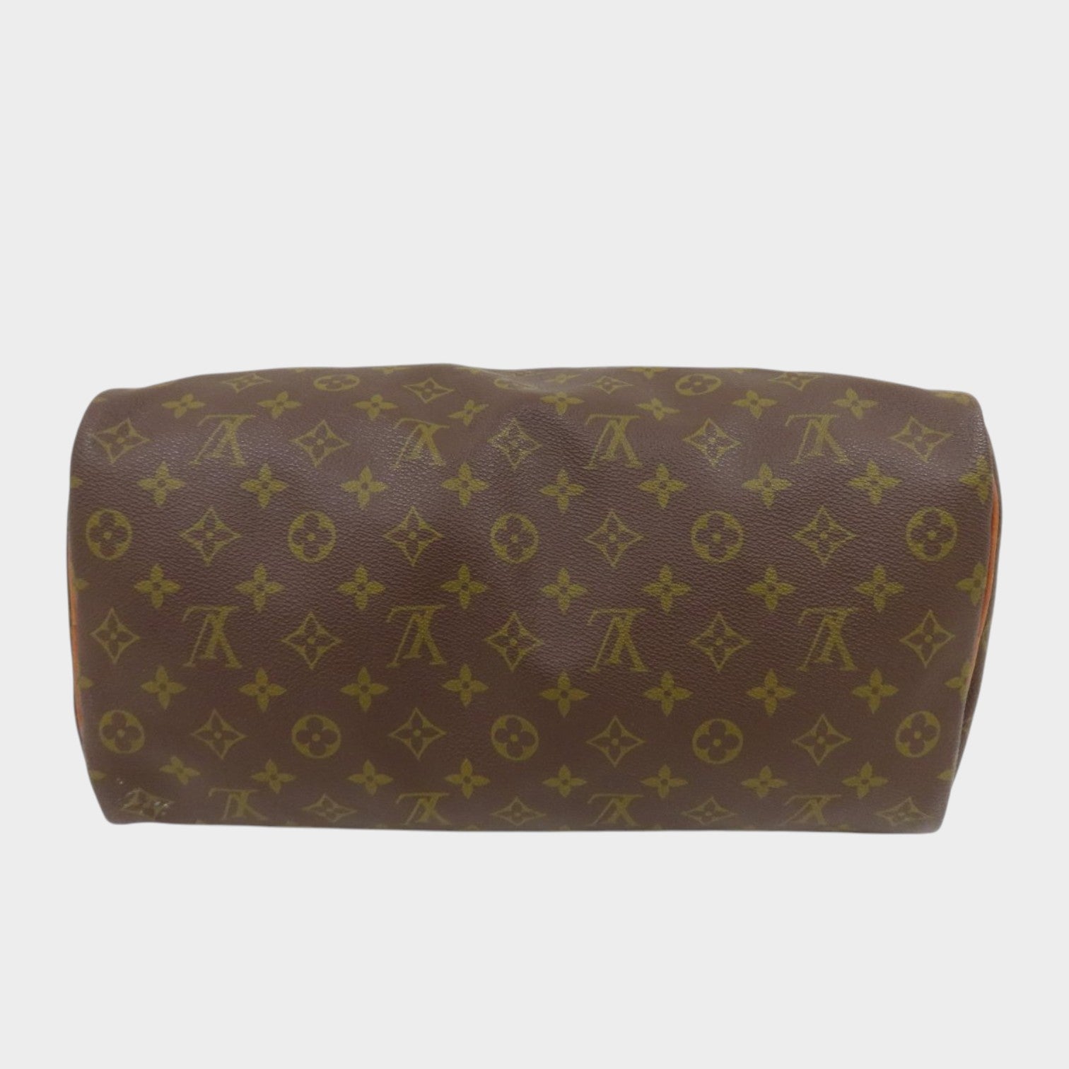 LOUIS VUITTON◆Monogram Speedy◆Toile fabric calf leather genuine leather◆Handbag◆Brown gold hardware