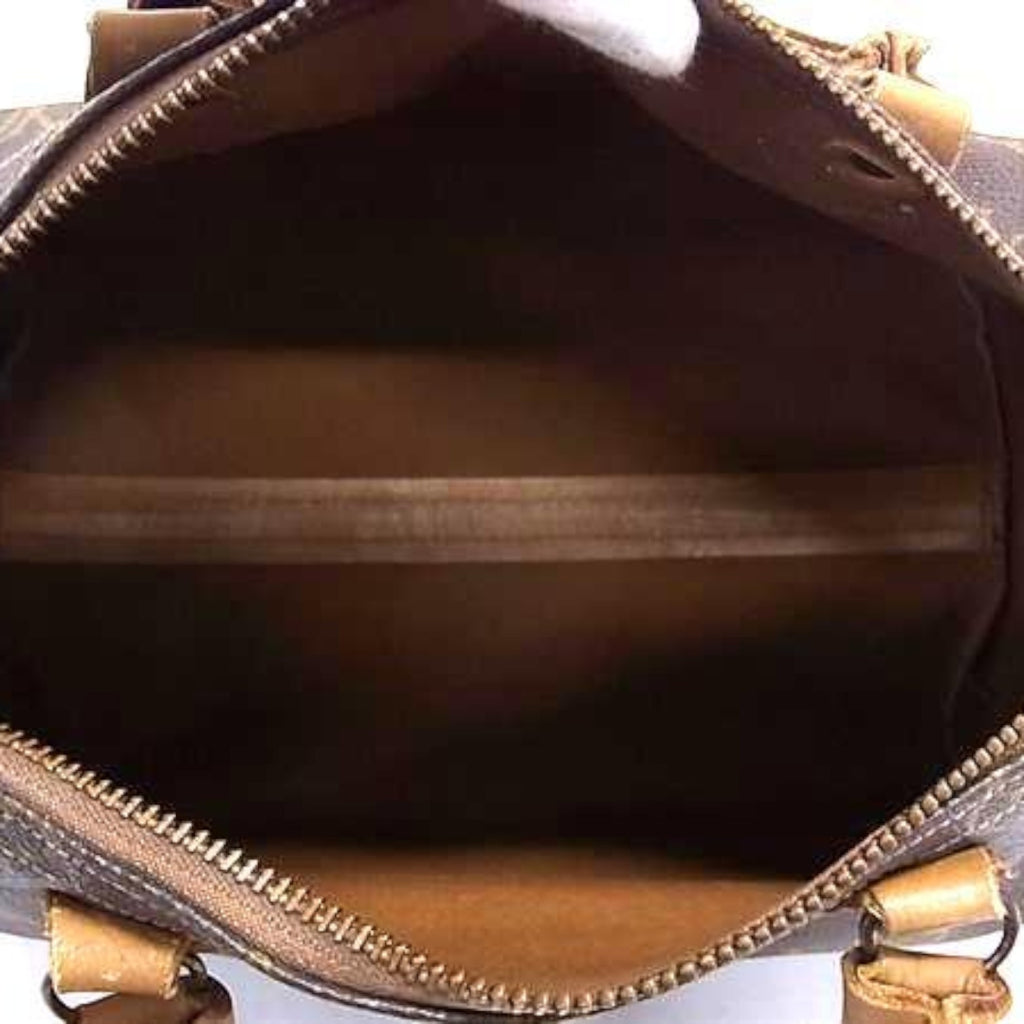 LOUIS VUITTON M41526 Monogram Speedy 30 TALON Zipper USA Made Boston Bag Brown FW6577