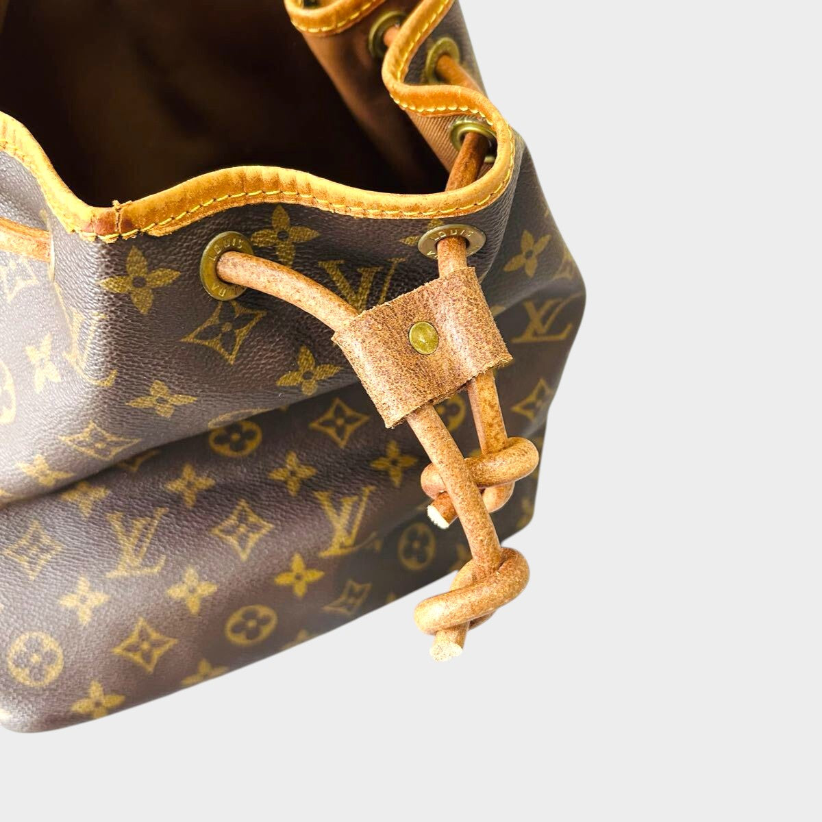 Louis Vuitton Shoulder Bag Petit Noé Drawstring Bag M42226 Monogram Brown Authentic Genuine Product