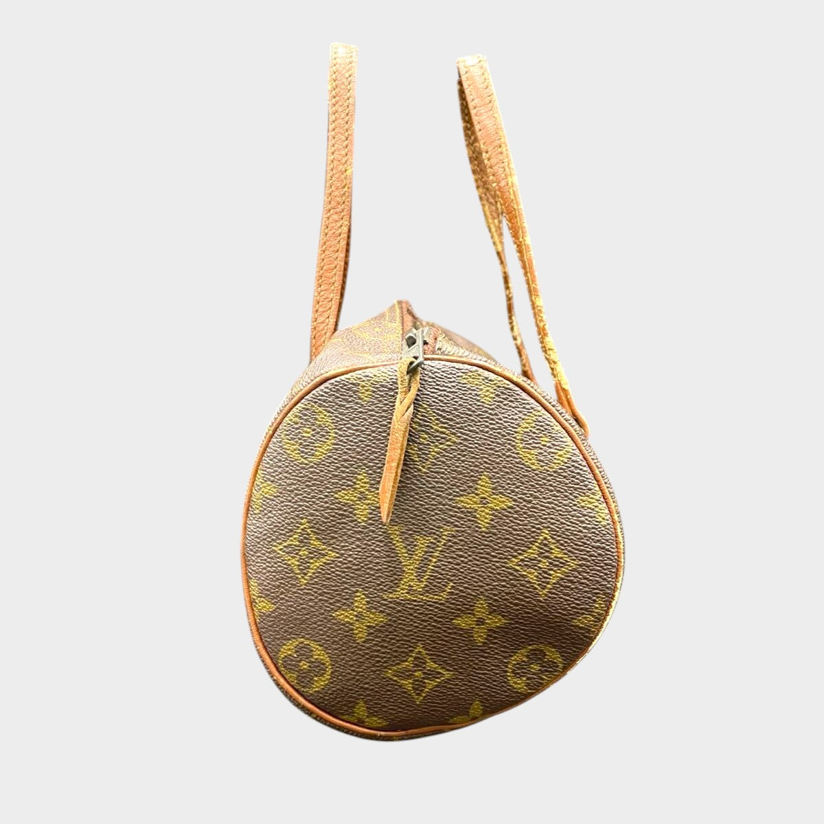 Louis Vuitton Papillon Mini Boston Handbag, LV, approximately 25cm wide, vintage, as-is condition