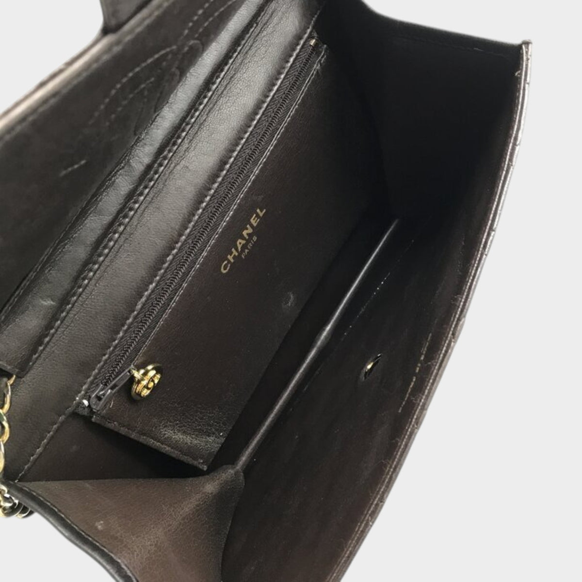 Excellent Condition CHANEL Coco Mark Matelassé Chain Shoulder Tasche