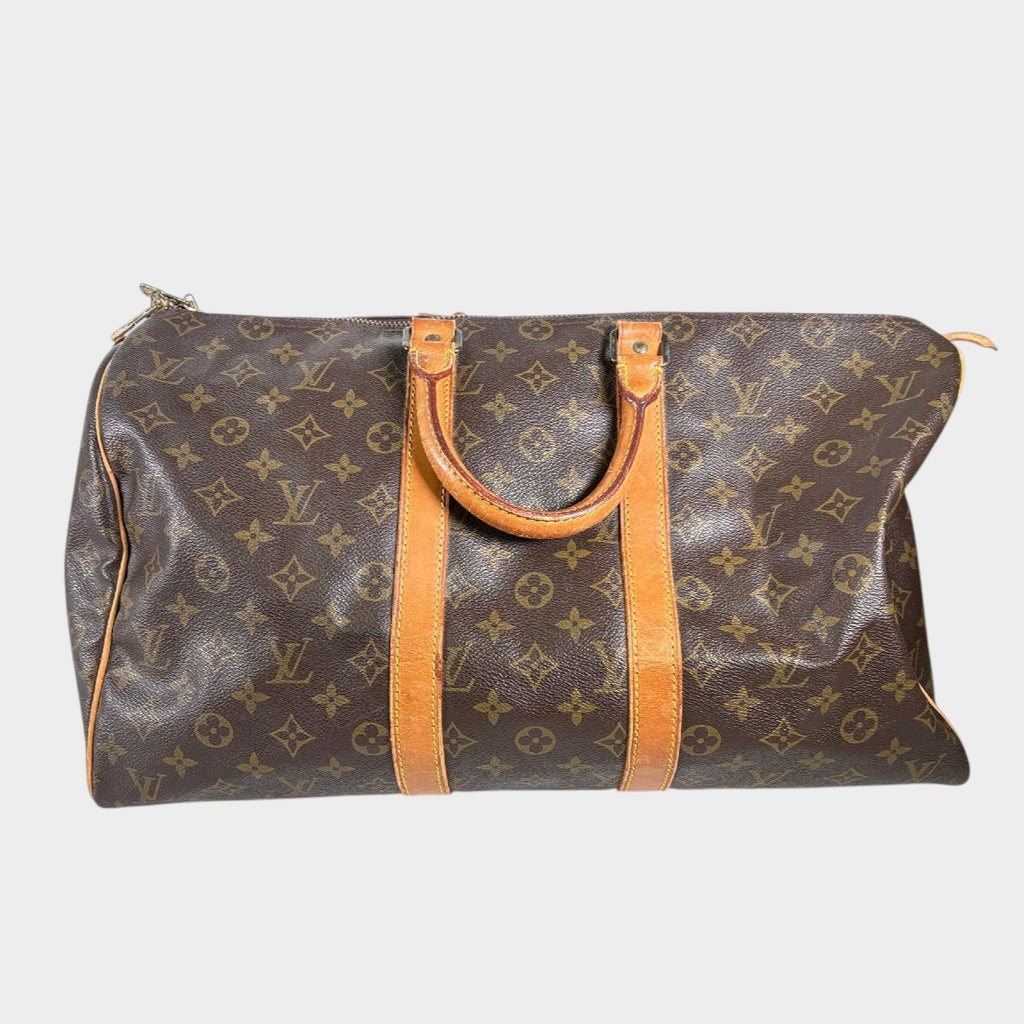 LOUIS VUITTON Keepall 45 VI8902 Monogram Boston Bag Travel Tasche