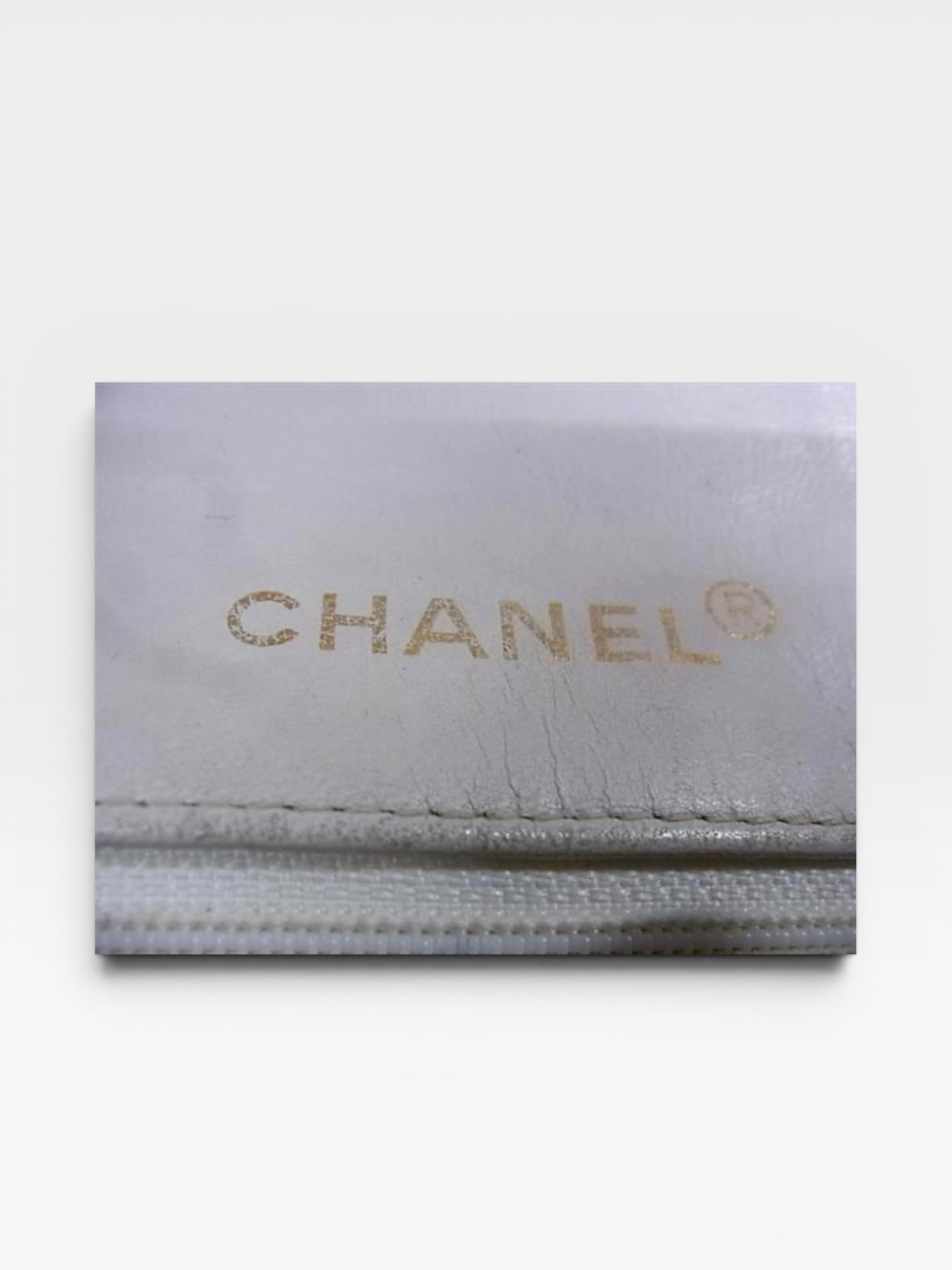CHANEL Coco Mark Matelassé Leather Crossbody Shoulder Bag with Gold Hardware, Women's, White