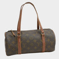 Louis Vuitton Papillon Mini Boston Handbag, LV, approximately 25cm wide, vintage, as-is condition