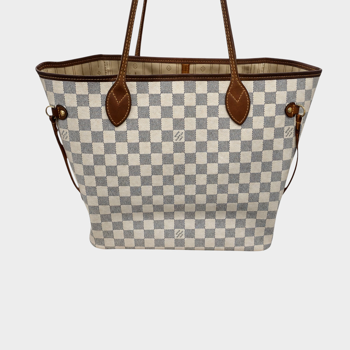 LOUIS VUITTON Damier Azur Neverfull MM N51107Leather Tasche