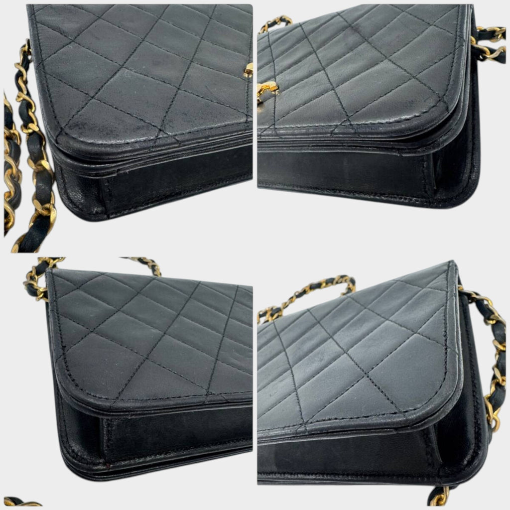 CHANEL Matelassé Coco Mark Push-Lock Chain Shoulder Bag