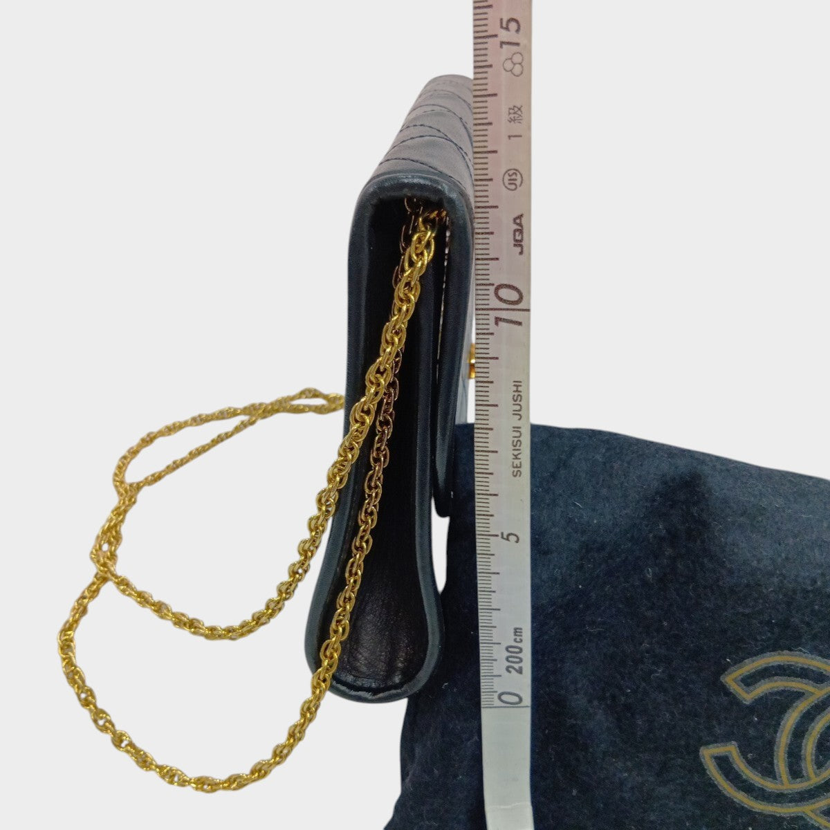 Chanel Matelassé Chain Shoulder Bag, Lambskin, Black, Gold Hardware, Vintage CHANE