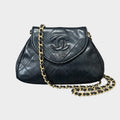 Chanel 1st series Lambskin Matelassé Coco Mark Chain Shoulder Bag Vintage