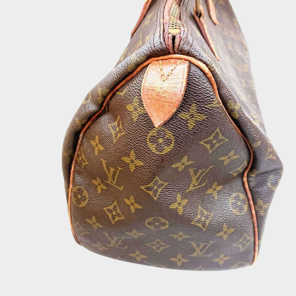 LOUIS VUITTON Monogram Line Speedy 35 Handbag M41524