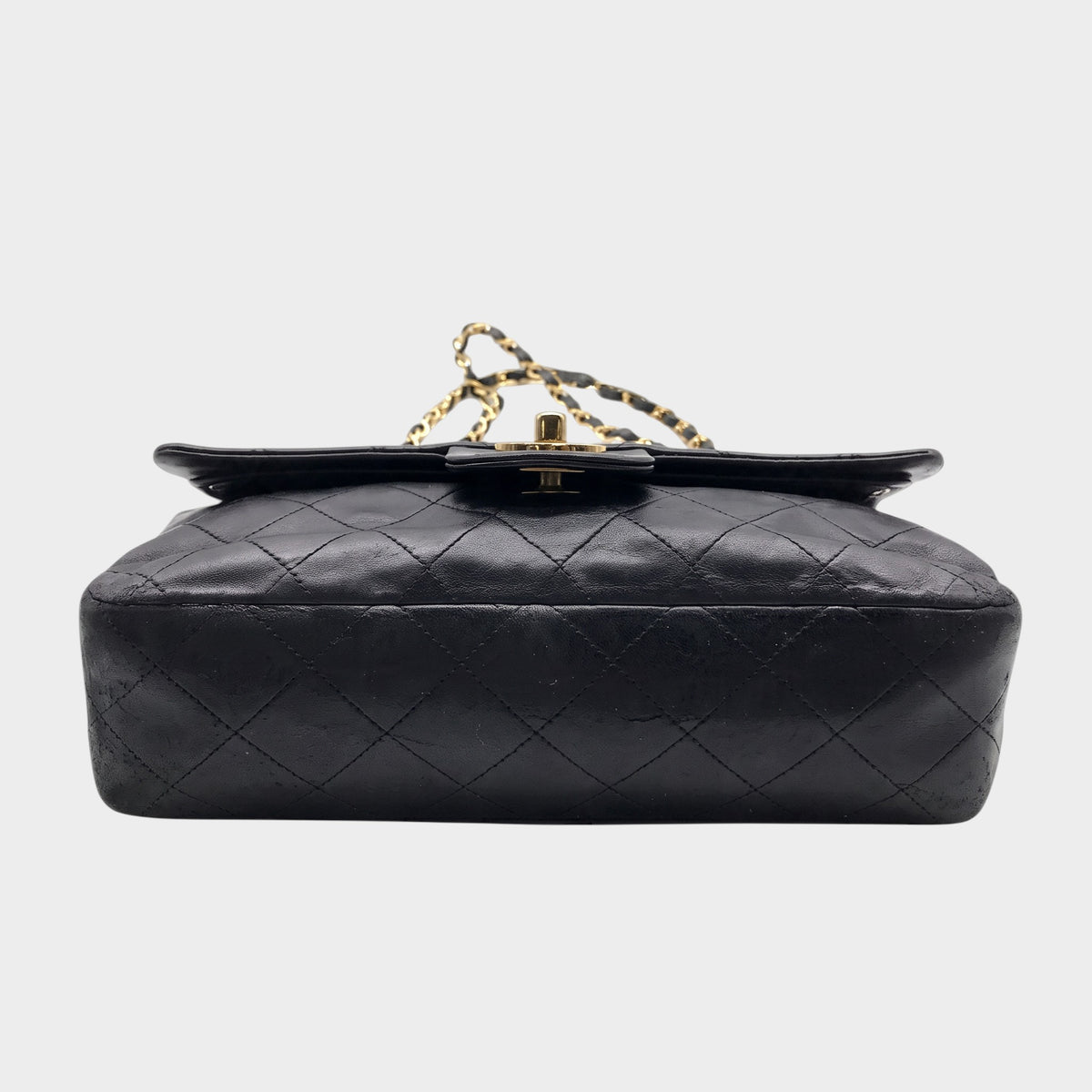Excellent Condition CHANEL Coco Mark Lambskin Leather Tasche