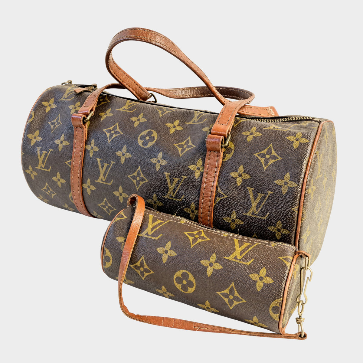 LOUIS VUITTON Monogram Papillon Handbag, Brown, No serial number, Tasche