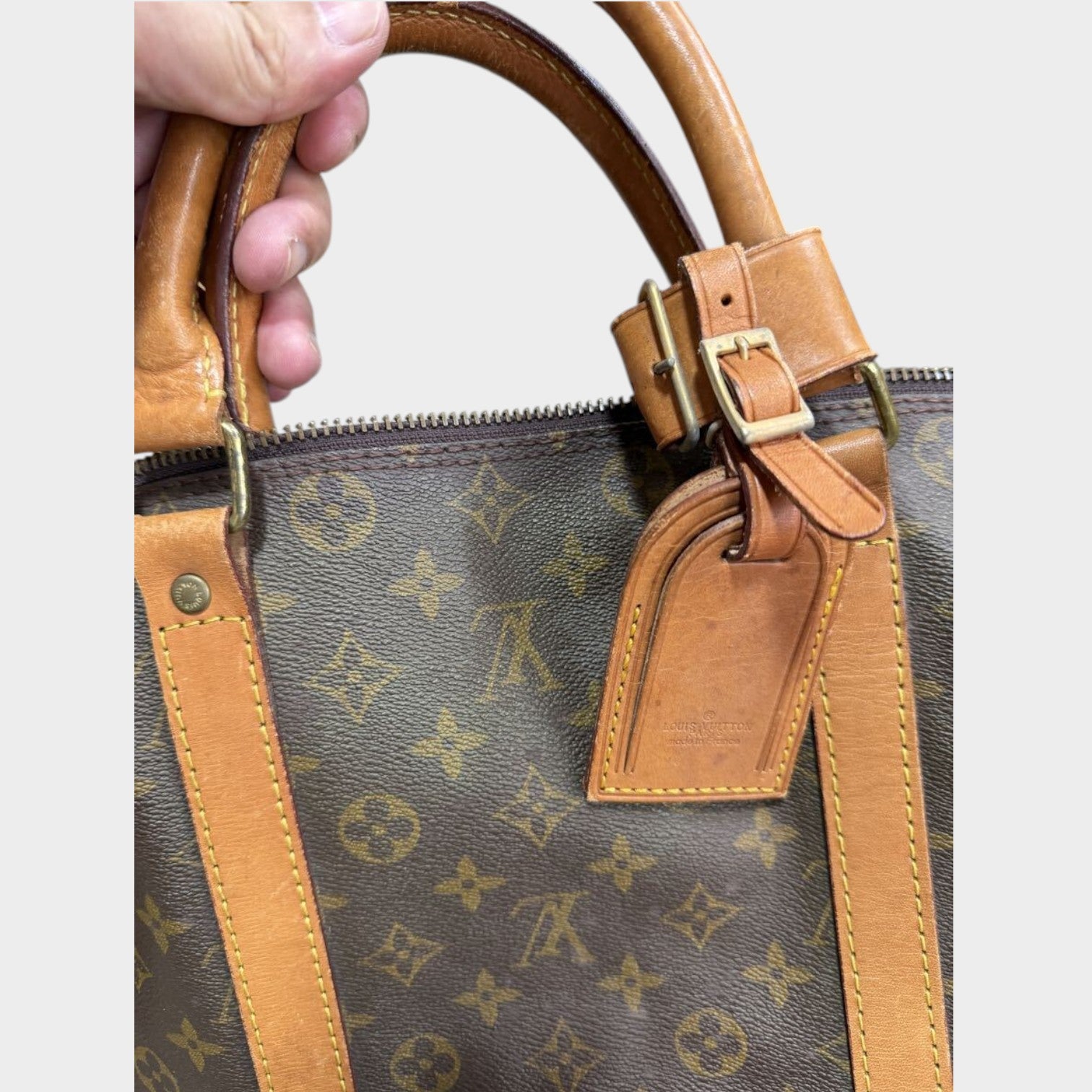 Louis Vuitton Monogram Keepall 60 Boston Bag, Guaranteed Authentic, Size 100