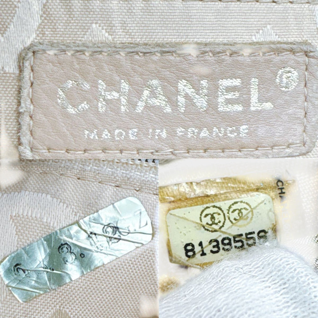 [Chanel] Wild Stitch Tote Bag, Beige, Handbag, Gold Hardware, Authentic, Tasche