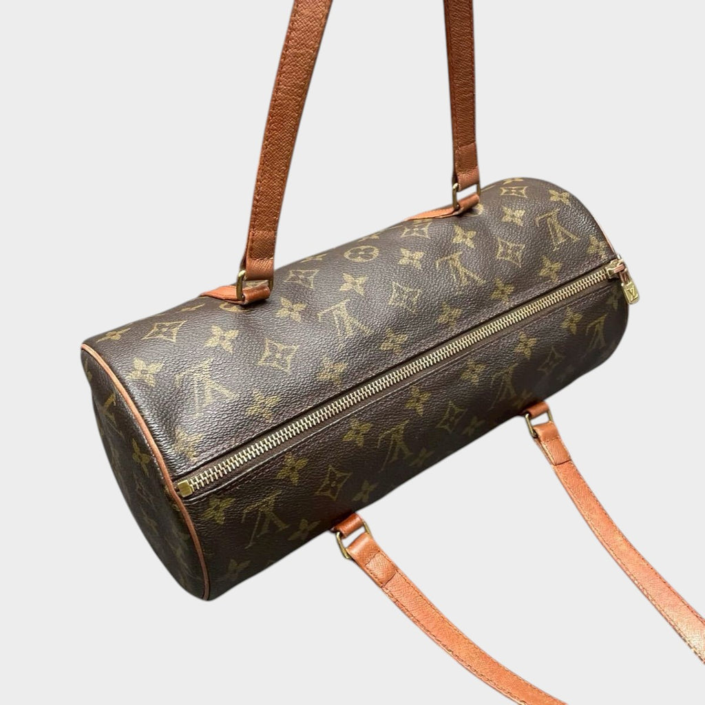Louis Vuitton Monogram Papillon GM Handbag Mini Bag Mini Boston Serial No. 0933