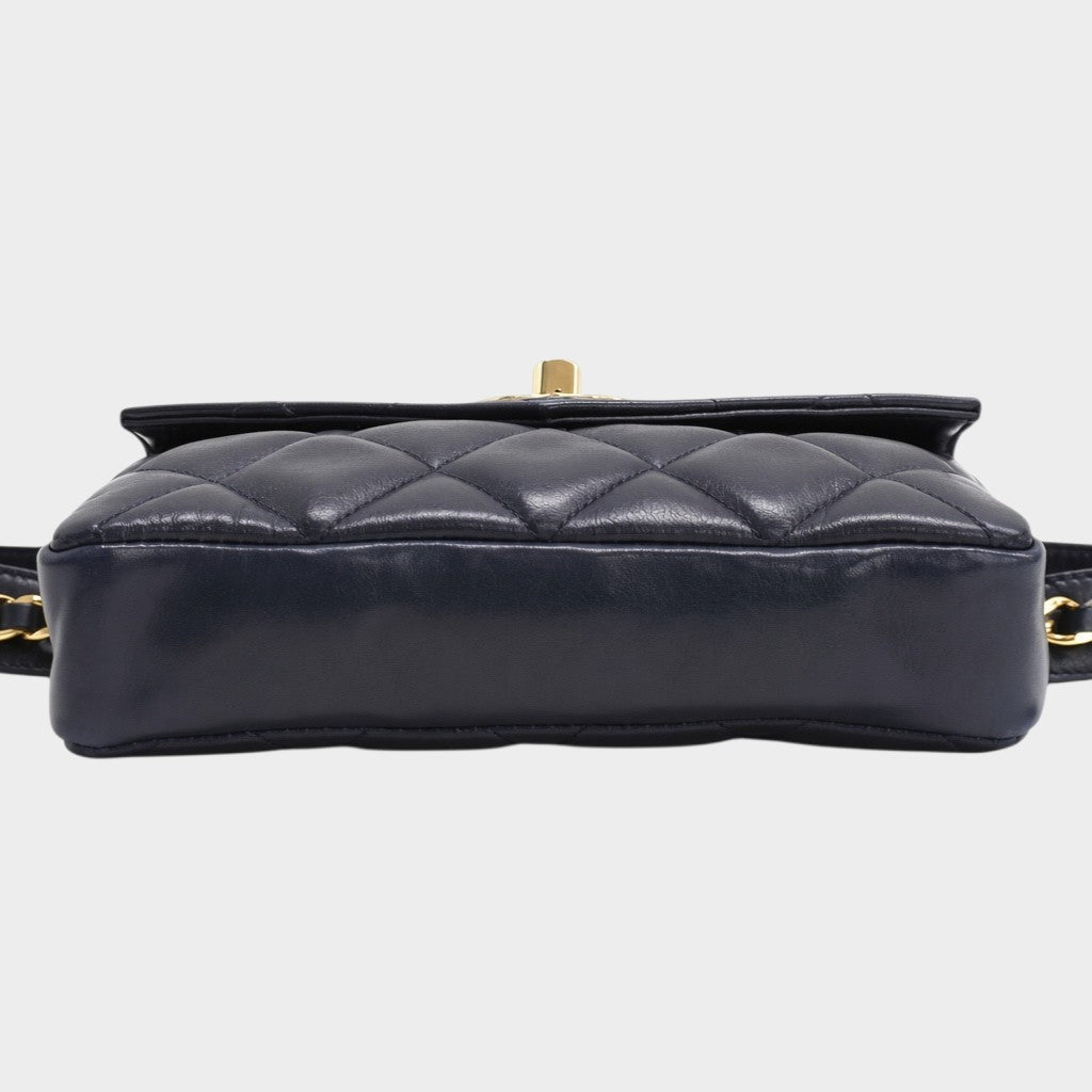 Excellent Condition CHANEL Chanel Waist Pouch Body Bag Coco Mark Tasche